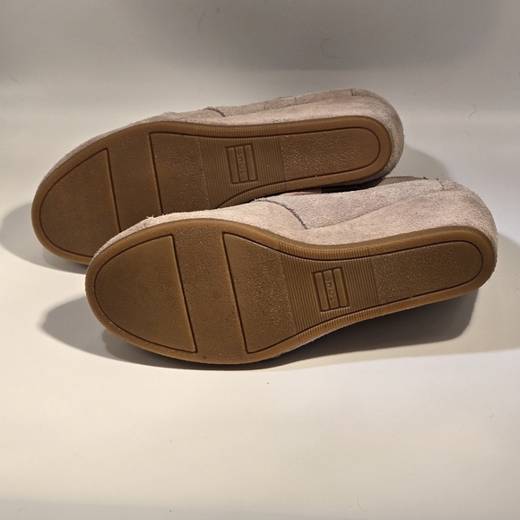 Toms Women's Kala Suede Ankle Boots Lace-Up Wedge Booties Desert Tan Size US 7 - Picture 8 of 16